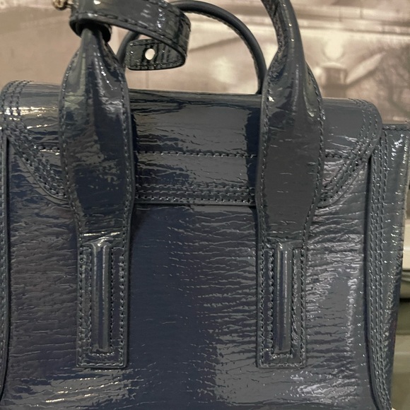 Phillip Lim Navy Patent Mini Pashli - Picture 8 of 8